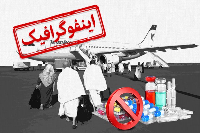 اینفوگرافیک/ داروهای ممنوعه در سفر حج اینفوگرافیک/ داروهای ممنوعه در سفر حج
