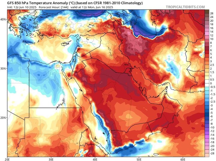 رگبار و رعد و برق در استان‌های مرکزی کشور