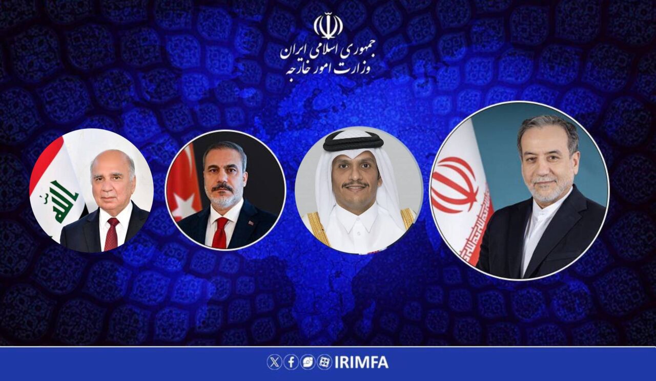 گفتگوی تلفنی عراقچی با همتایان ترکیه ای، قطری و عراقی