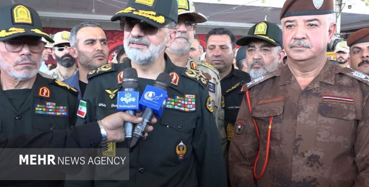 سردار رادان: زمان ایستایی زائران اربعین حسینی در مرز فقط ۴ ثانیه است