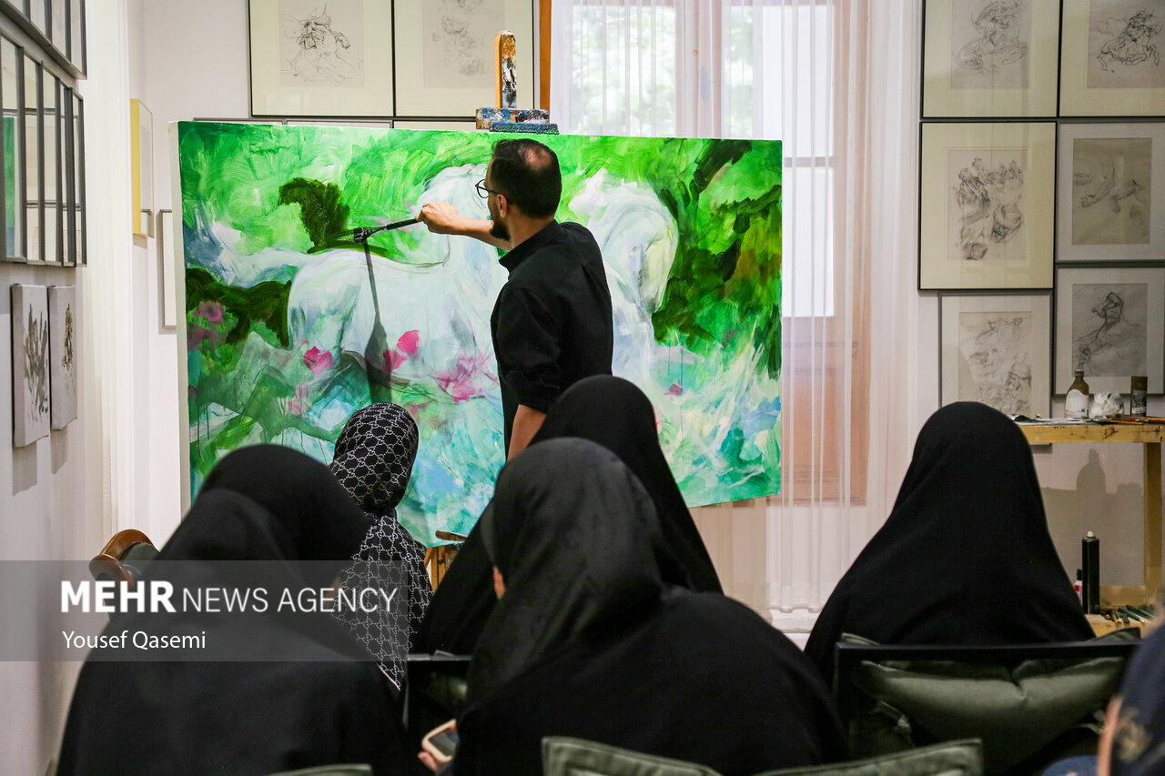 از خلق نقاشی روح‌الامین تا داغ میناب و جام‌جهانی در آثار هنرمندان