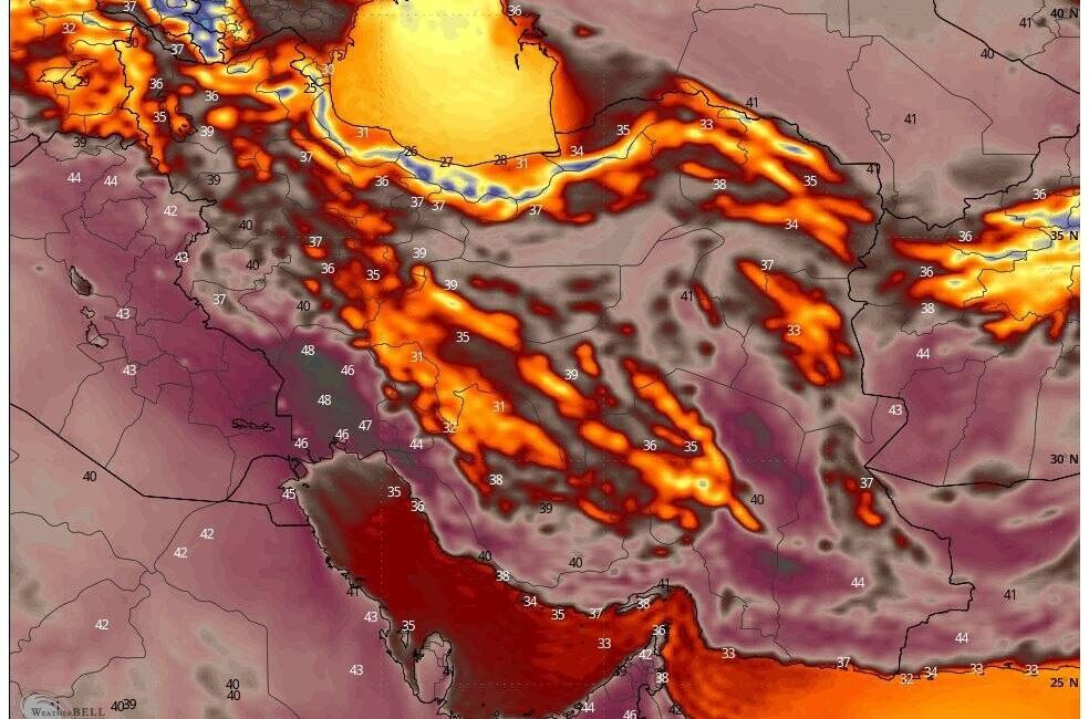 هشدار وقوع سیلاب در ۴ استان؛ دمای خوزستان و ایلام به ۴۹ درجه می‌رسد